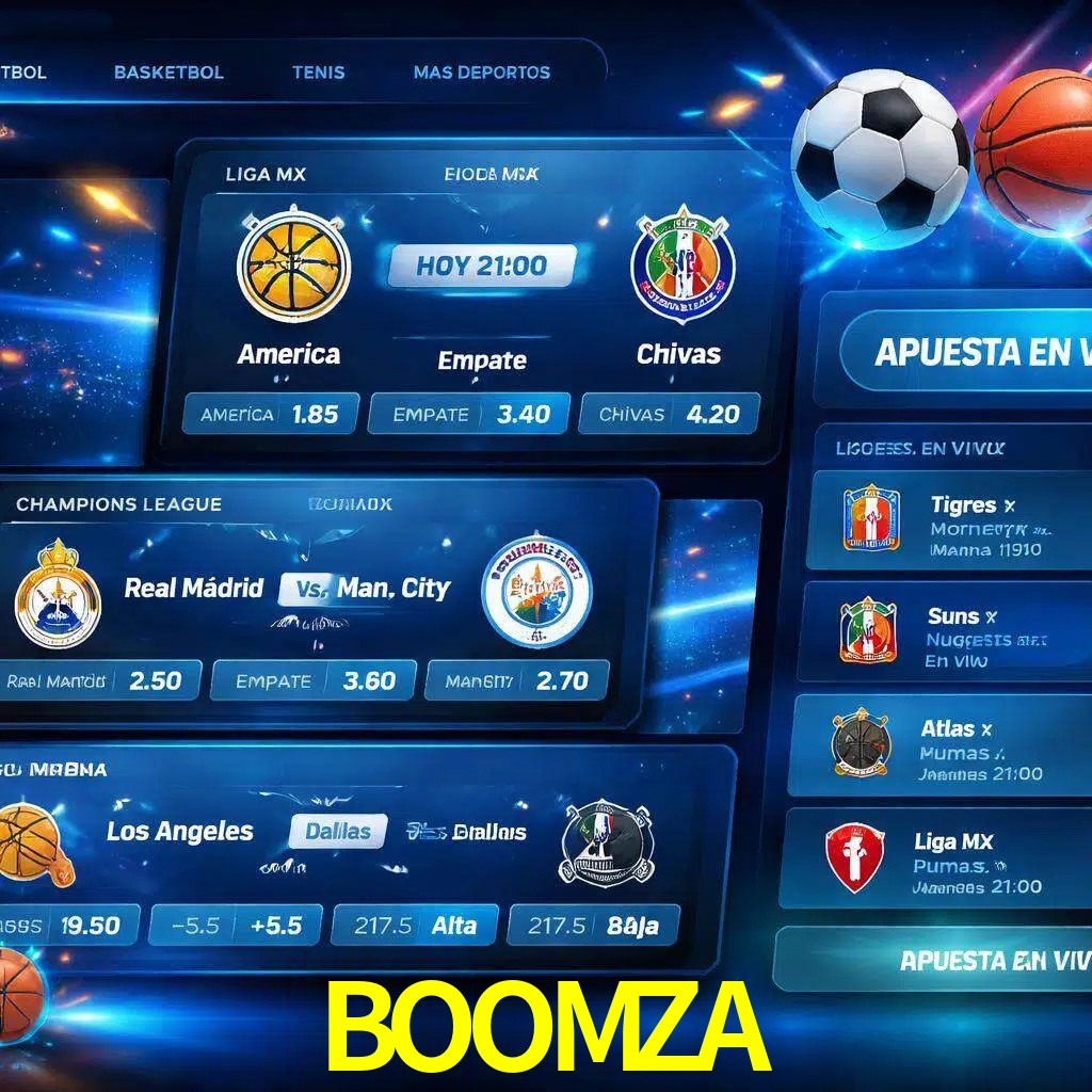 Mercados de apuestas deportivas BOOMZA para jugadores en México